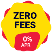Zero fees icon